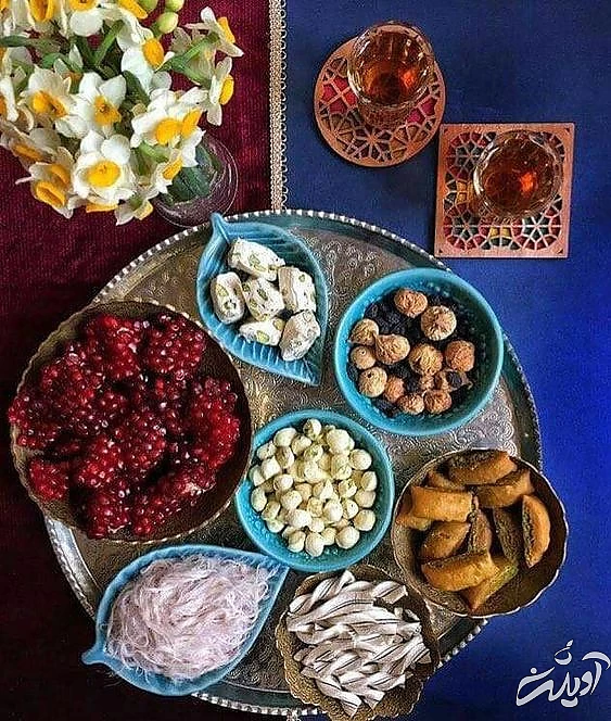 تزیین انار دون شده